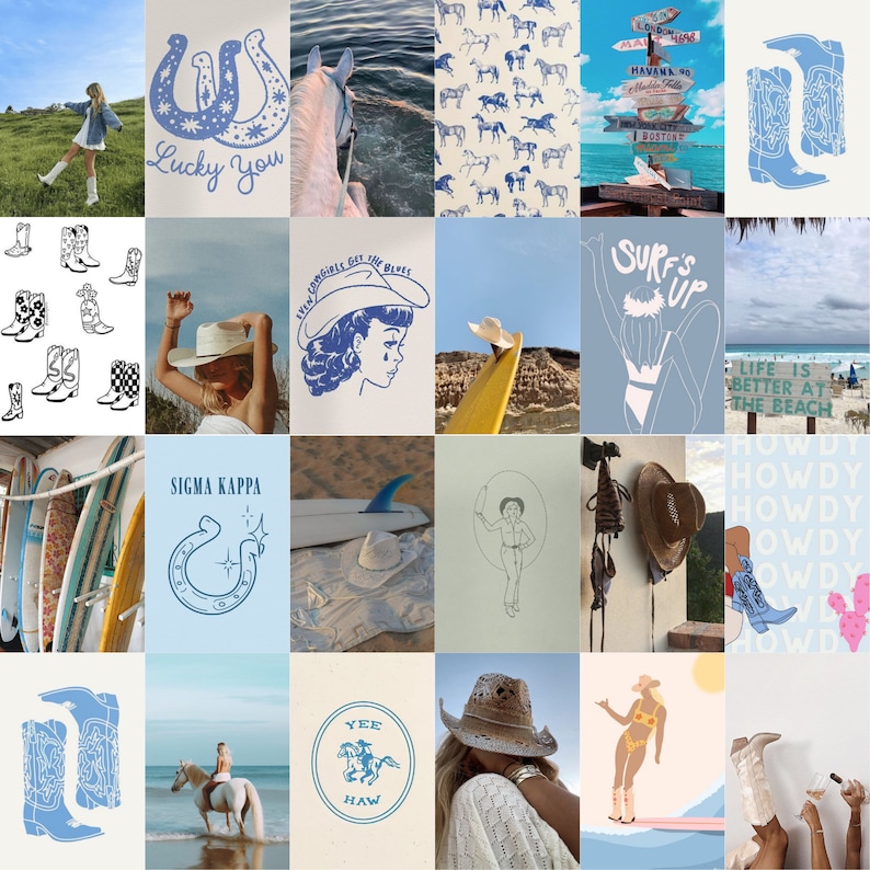 Coastal Cowgirl Printable Preppy Cowgirl Dorm