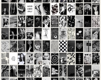 アルバムクラフト・コラージュ素材☆ 【モノクロ】コラージュ、アルバム素材 コラージュ素材 モノクロ防水ステッカー 20枚 シール ステッカー