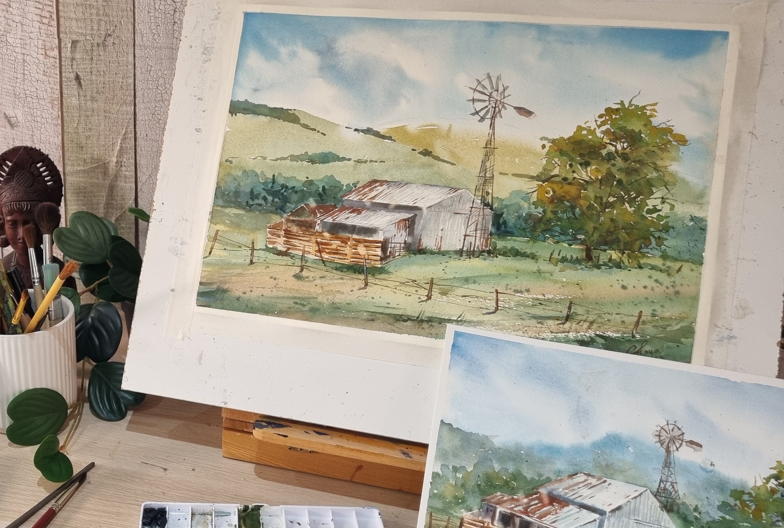 Watercolors Landscapes Made Simple — Nicki Traikos, life i design
