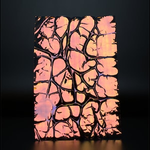 Scarlet Fantasy Iridescent Dichroic Film Sheet - Choose the exact Sheet you want