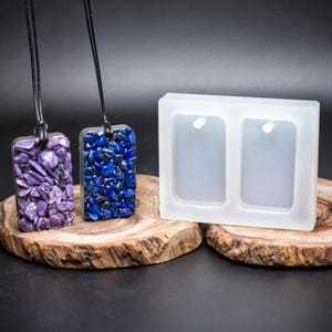 Deep Double Pendant Mold | Silicone Pendant Mold