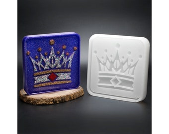 Crown Coaster Silicone Mold | Handmade Crown Coaster Mold | Princess Crown Mold | Queen Crown Mold
