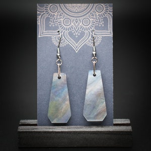 Misty Meadow Medium Polygon Earrings | Lightweight Resin Dangle Earrings