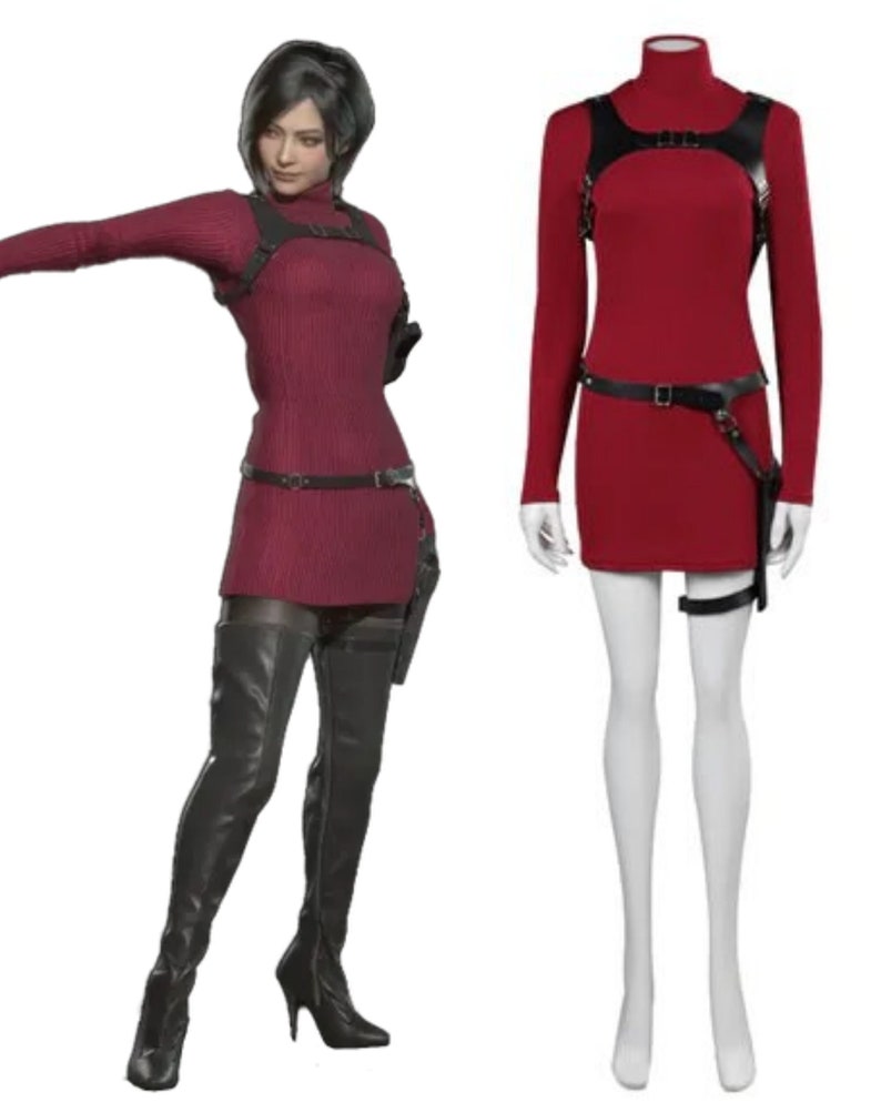 Resident Evil 4 RE: Ada Wong Cosplay Costume Halloween - Etsy UK