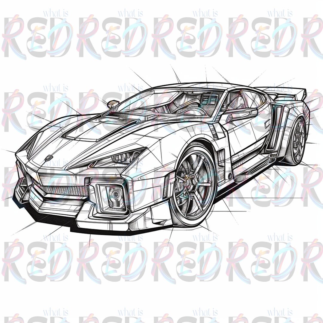 73 Sexy Super Cars JDM Coloring Pages - Etsy