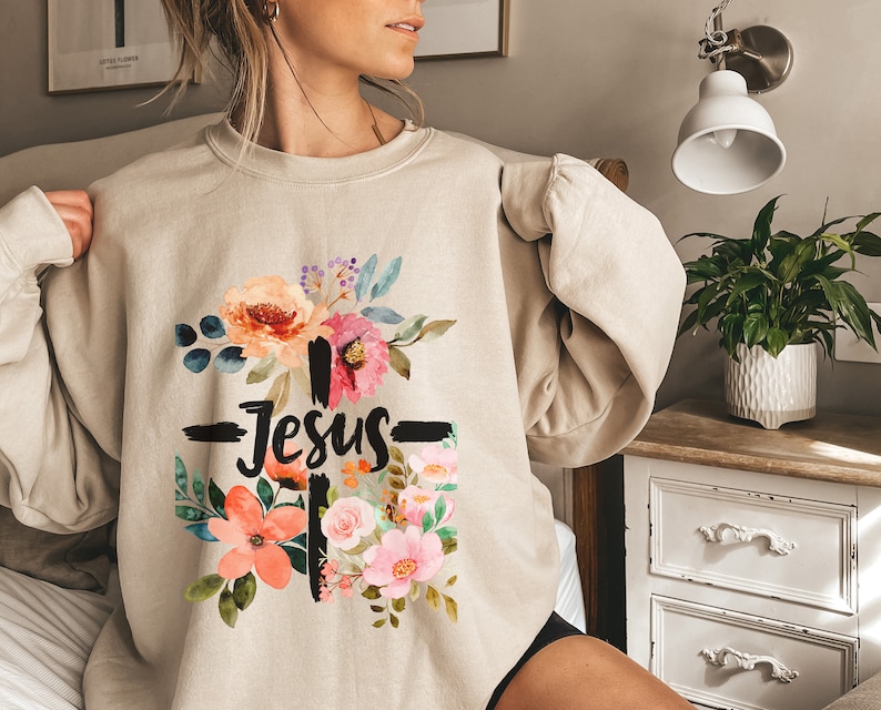 Christian Sweatshirt, Trendy Christian Sweatshirt, Bible Shirt, Religious Sweatshirt, Jesus