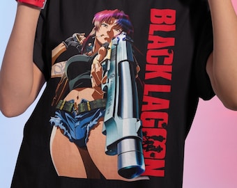 Black Lagoon Revy Unisex Anime T-Shirt, Black Lagoon Shirt, Revy Shirt, Anime Aesthetic Shirt, Cool Anime T-Shirt, Anime Gift For Him/Her