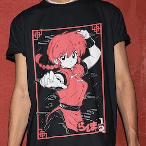 Unisex Ranma Saotome Anime T-Shirt, Genma Panda Manga Shirt