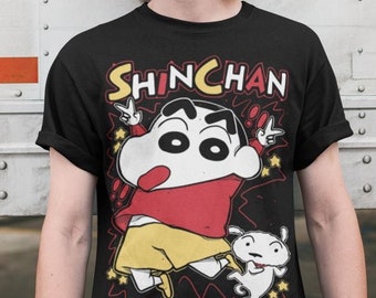 希少なヴィンテージ日本の漫画クレヨンしんちゃんTシャツ1990年代