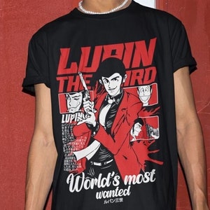 Shirt Lupin The Third: uniseks anime-T-shirt