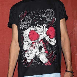 Boxing Anime T-shirt: 90s Manga Graphic Tee