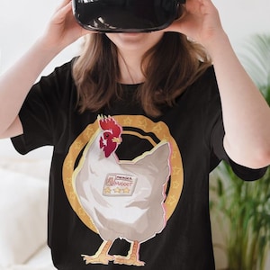 Umisex Yakuza Nugget The Manager Gaming T-Shirt, Videogame Chicken Shirt