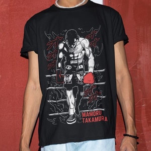 Boxing Anime T-shirt: 90s Manga Graphic Unisex Tee