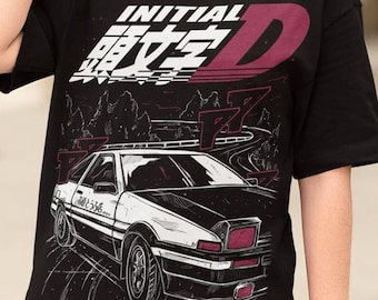 マコ 佐藤 さゆき インパクトブルー 頭文字d JDM Tシャツ ドリフト