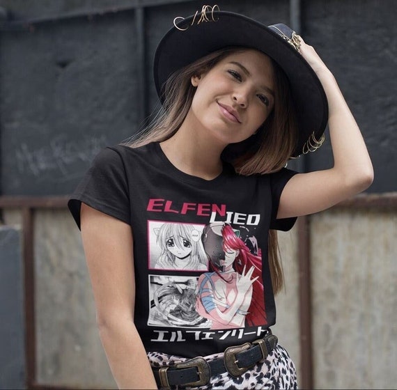 Unisex Elfen Lied Anime T-shirt: Lucy, Nyu, Kaede Manga - Etsy