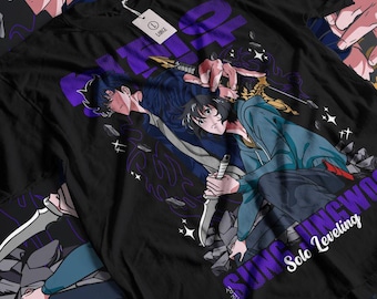 ヴィンテージアニメマンガTシャツ：ユニセックスグラフィックTシャツ