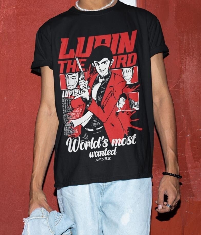 LUPIN THE ⅢRD Tシャツ Mサイズ Lupine the Third Shirt, Lupine III, Lupine the 3rd - Etsy