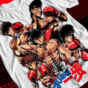Vintage Boxing Anime T-shirt: Retro Manga Graphic Unisex Tee