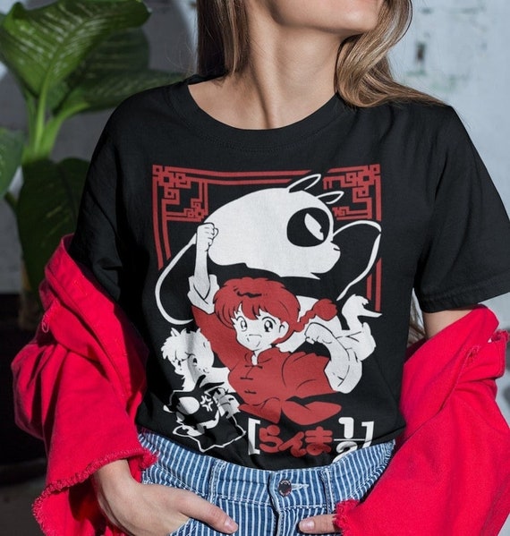 Unisex Ranma Saotome Anime T-shirt, Genma Panda Manga Shirt - Etsy
