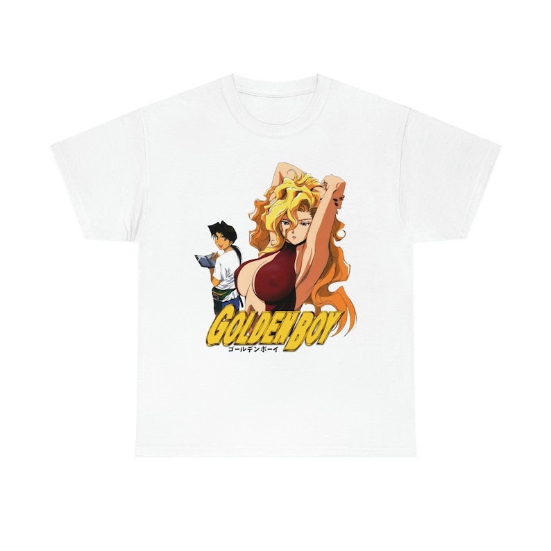 【アニメTee】GOLDEN BOY/ゴールデンボーイ 半袖Tシャツ ブラック Unisex Golden Boy Retro Anime T-shirt, Madame President