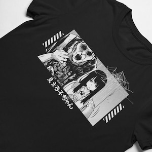 Anime Horror Girl T-Shirt: Japanese Streetwear Alt Clothes