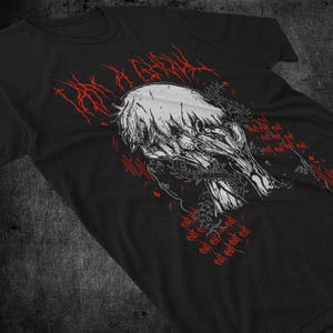 UNISEX Horror Manga Creepy Girl T-Shirt, Manga Gothic T-Shirt, Dark Anime Gothic T-Shirt