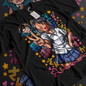 Maglietta anime unisex, camicia amante dei manga, maglietta grafica, Otaku Ropa, regalo di merchandising di abbigliamento