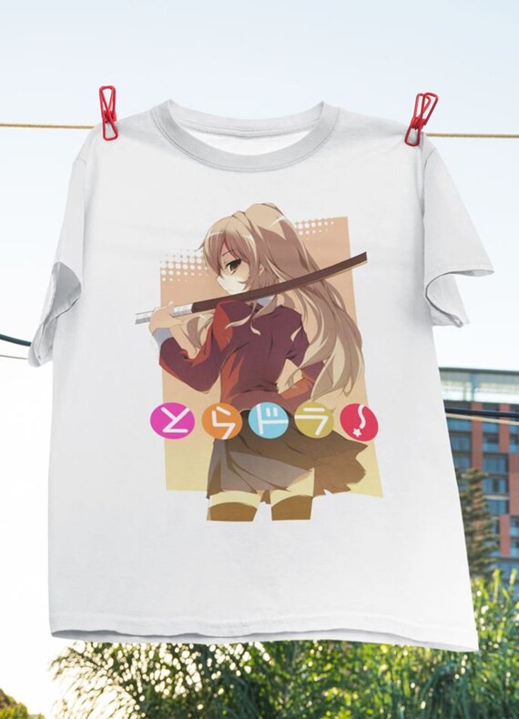 とらドラ アニメシャツ: 大河と竜二のかわいいTシャツ - Etsy 日本