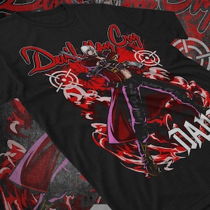 Dante Shooting DMC Premium Unisex T-shirt, May Cry DMC3 Premium Unisex T-shirt