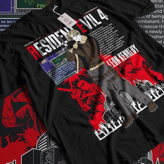 レオン・ケネディ バイオハザード4 Tシャツ：バイオハザード ユニ