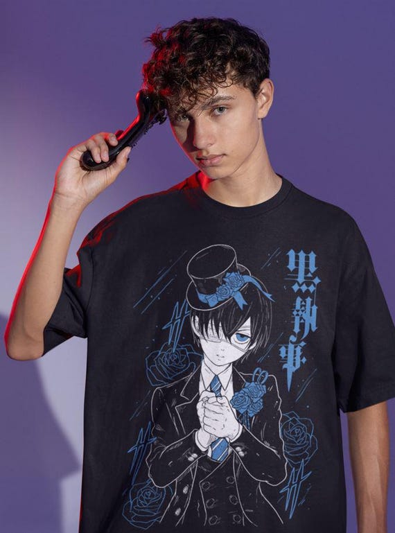 Black Butler T-shirt: Ciel Phantomhive, Sebastian Anime Tee - Etsy