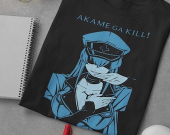 ユニセックス アカメが斬る アニメ Tシャツ、レオーネ、エスデス