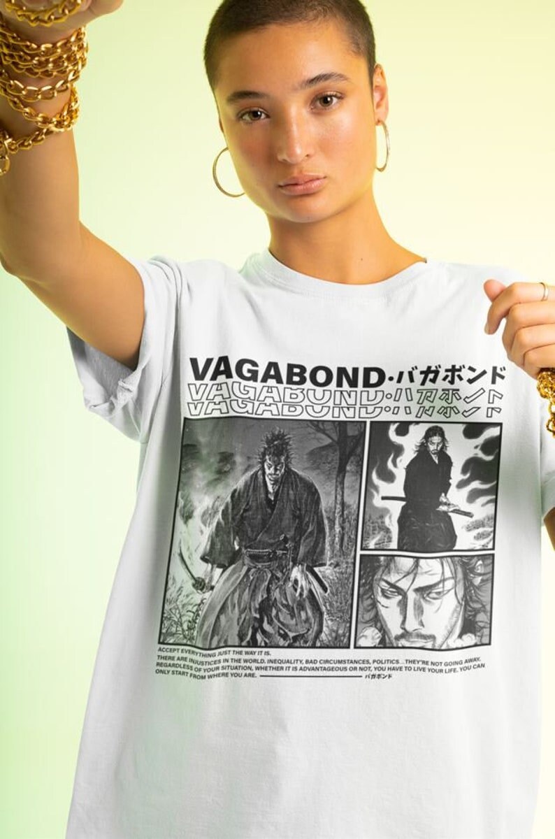 Vagabond Manga T-shirt: Musashi Miyamoto Anime Tee - Etsy