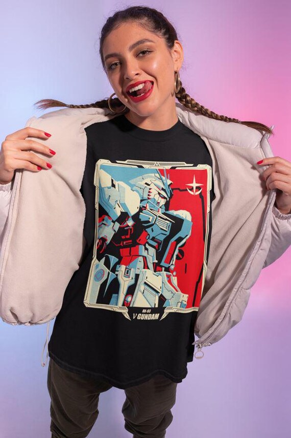 ヴィンテージガンダムアニメTシャツ：90年代ロボットマンガTシャツ