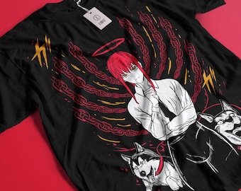 Camiseta unisex de manga de terror: Chica de anime espeluznante, estilo gótico