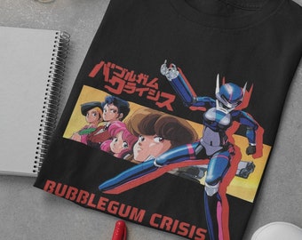 バブルガムクライシス ユニセックス T シャツ - 80 年代アニメ