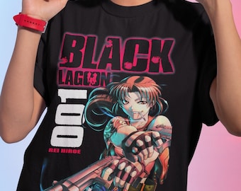 Black Lagoon Revy Unisex Anime T-Shirt, Black Lagoon Shirt, Revy Shirt, Anime Aesthetic Shirt, Cool Anime T-Shirt, Anime Gift For Him/Her