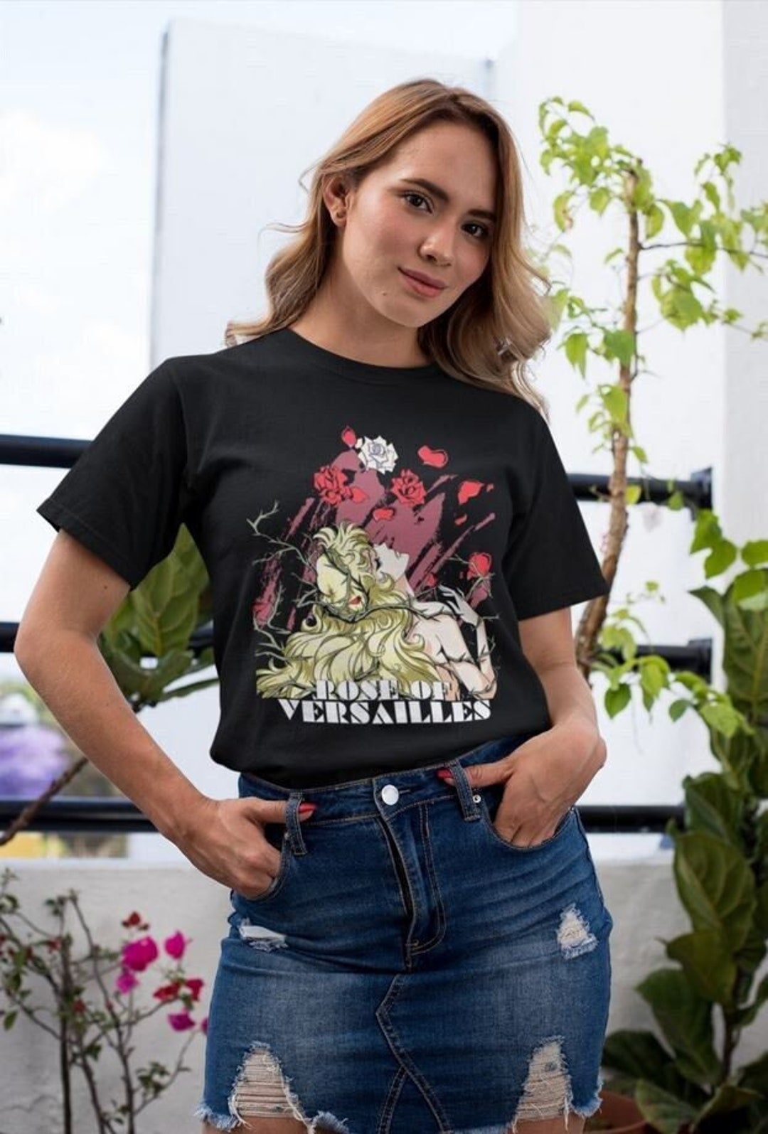 Unisex Rose of Versailles Oscar François De Jarjayes Retro Anime T