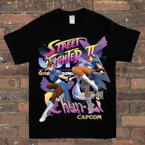 Chun Li Portrait Super Street Fighter 2 Turbo Premium Unisex T-shirt.
