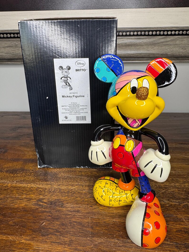 Disney by Britto Mickey Mouse Figurine w/ Box