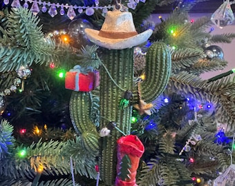 New Kurt Adler Christmas Cactus Ornament