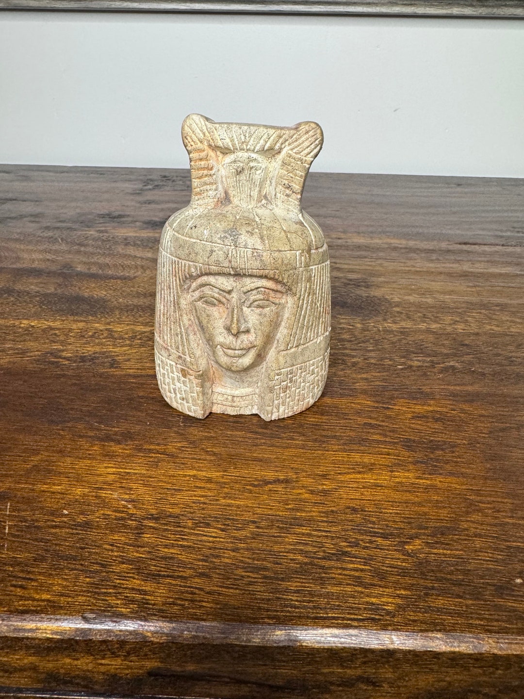 Stone Carved Egyptian God Figurine - Etsy