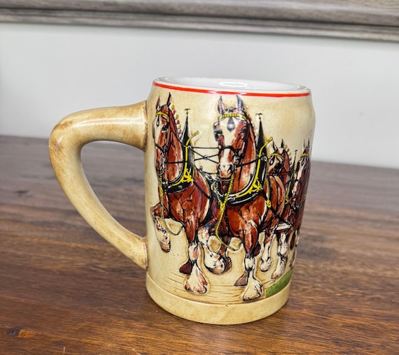 1st Issue Budweiser Holiday Stein/mug Made by Ceramarte of Brazil
