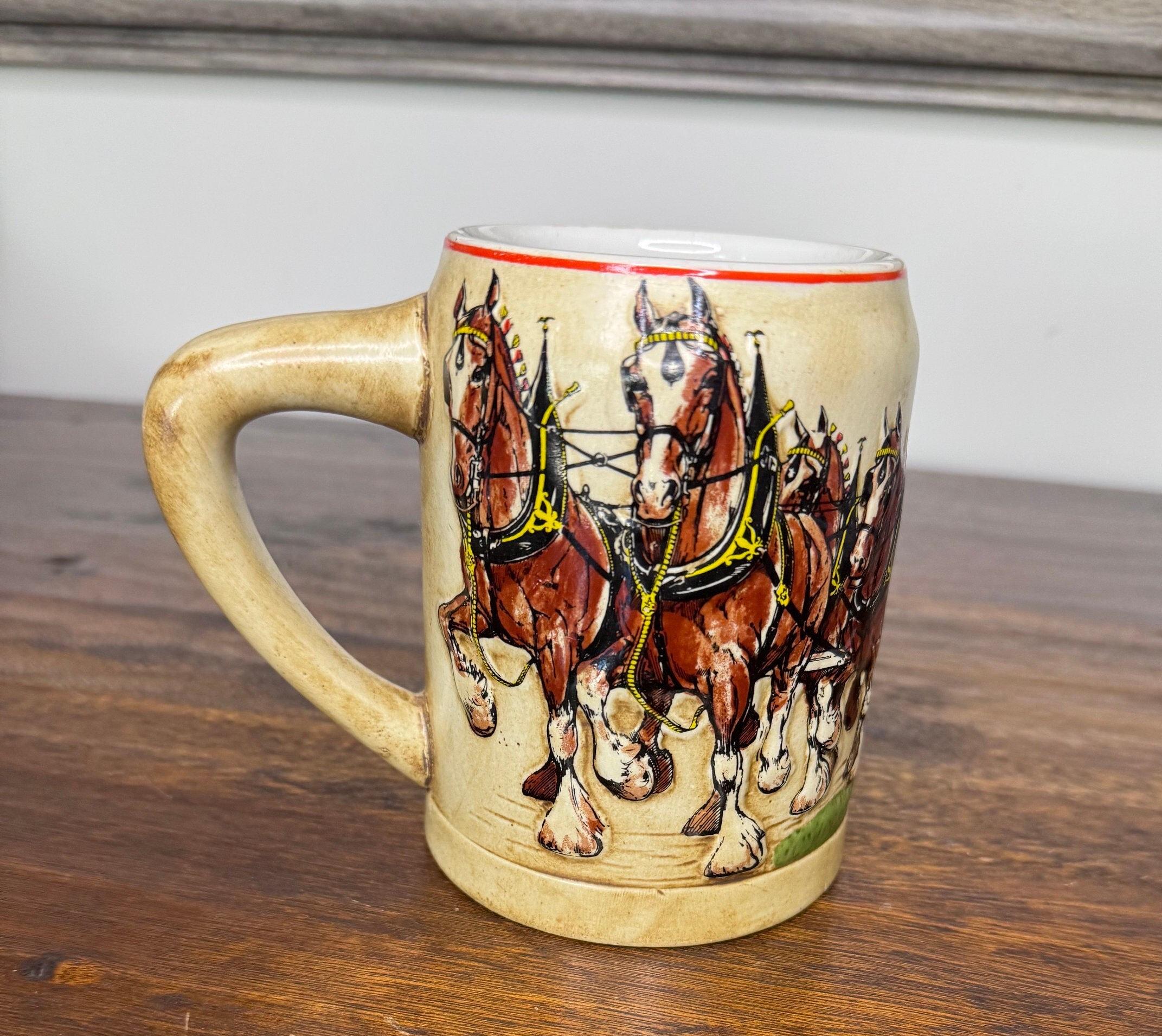 1st Issue Budweiser Holiday Stein/mug Made by Ceramarte of Brazil