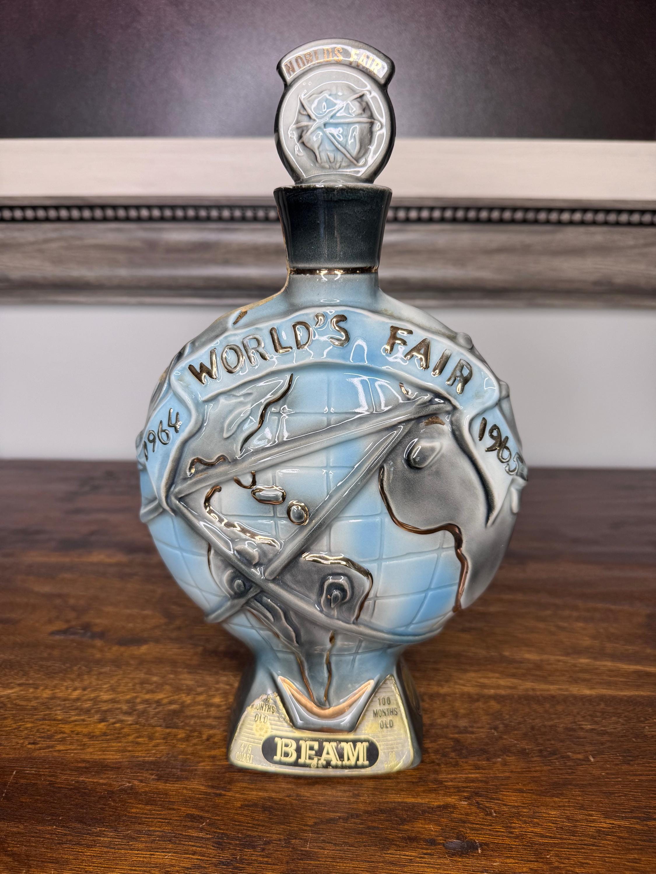 Vintage 1964-65 Jim Beam World's Fair Decanter - Etsy Vintage 1964-65 Jim Beam World's Fair Decanter - Etsy