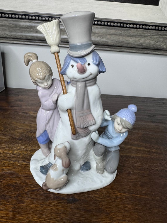 Vintage Lladro “the Snowman” - Etsy