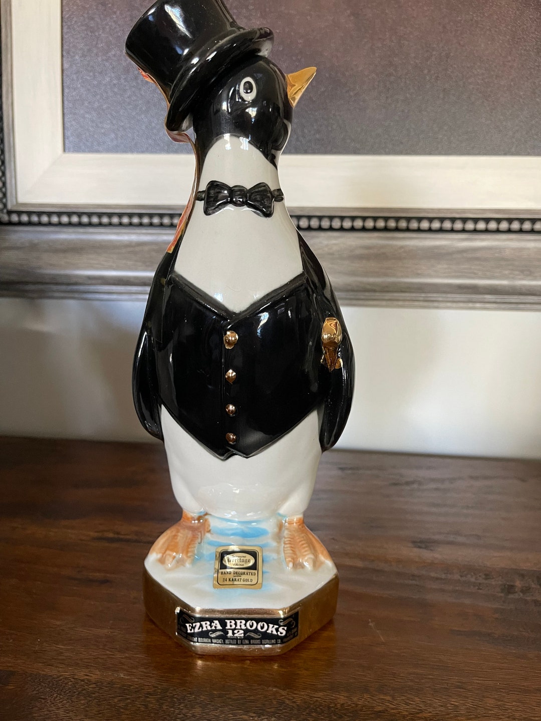 Vintage Ezra Brooks Collectors Decanter Etsy