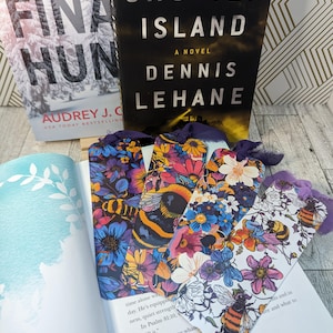 Bumblebee Bookmark Bundle: Floral Bookish Gift