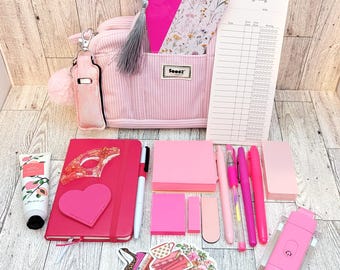 Pink Journal Bundle, Journal bundle, bookish journal bundle, journaling items, journal aesthetics, deluxe journal bundle