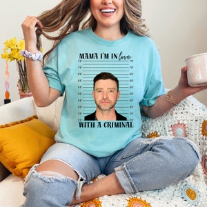 Justin Timberlake Mugshot Shirt: Comfort Colors Fan Tee